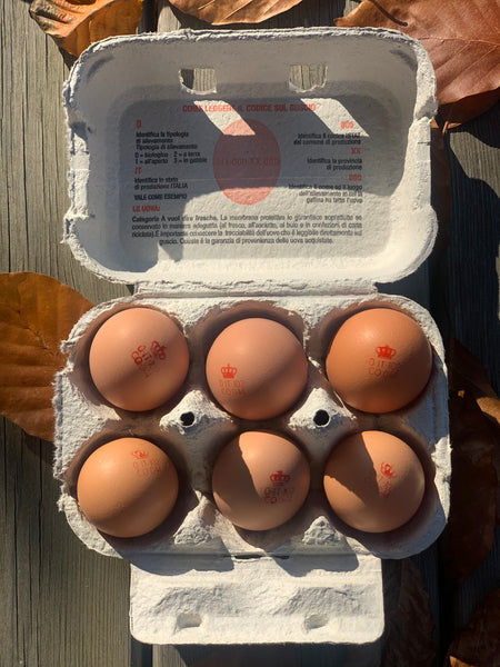 6 Uova small da gallina giovane Principe di Fino